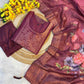 Tissue Silk Party Wear Printed Kurtis Kurti Bottom With Dupatta - MYLUXURY LANE ENTERPRISE