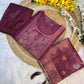 Tissue Silk Party Wear Printed Kurtis Kurti Bottom With Dupatta - MYLUXURY LANE ENTERPRISE