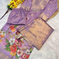 Tissue Silk Party Wear Printed Kurtis Kurti Bottom With Dupatta - MYLUXURY LANE ENTERPRISE