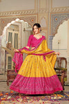 Tussar Silk Printed Lehenga - MYLUXURY LANE ENTERPRISE