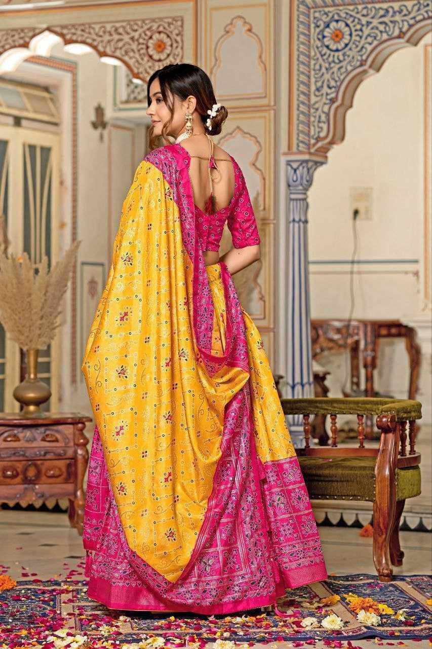 Tussar Silk Printed Lehenga - MYLUXURY LANE ENTERPRISE