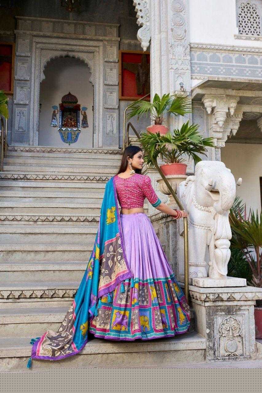 Kalamkari Lehenga Rajwada Lehenga for Festive Elegance - MYLUXURY LANE ENTERPRISE