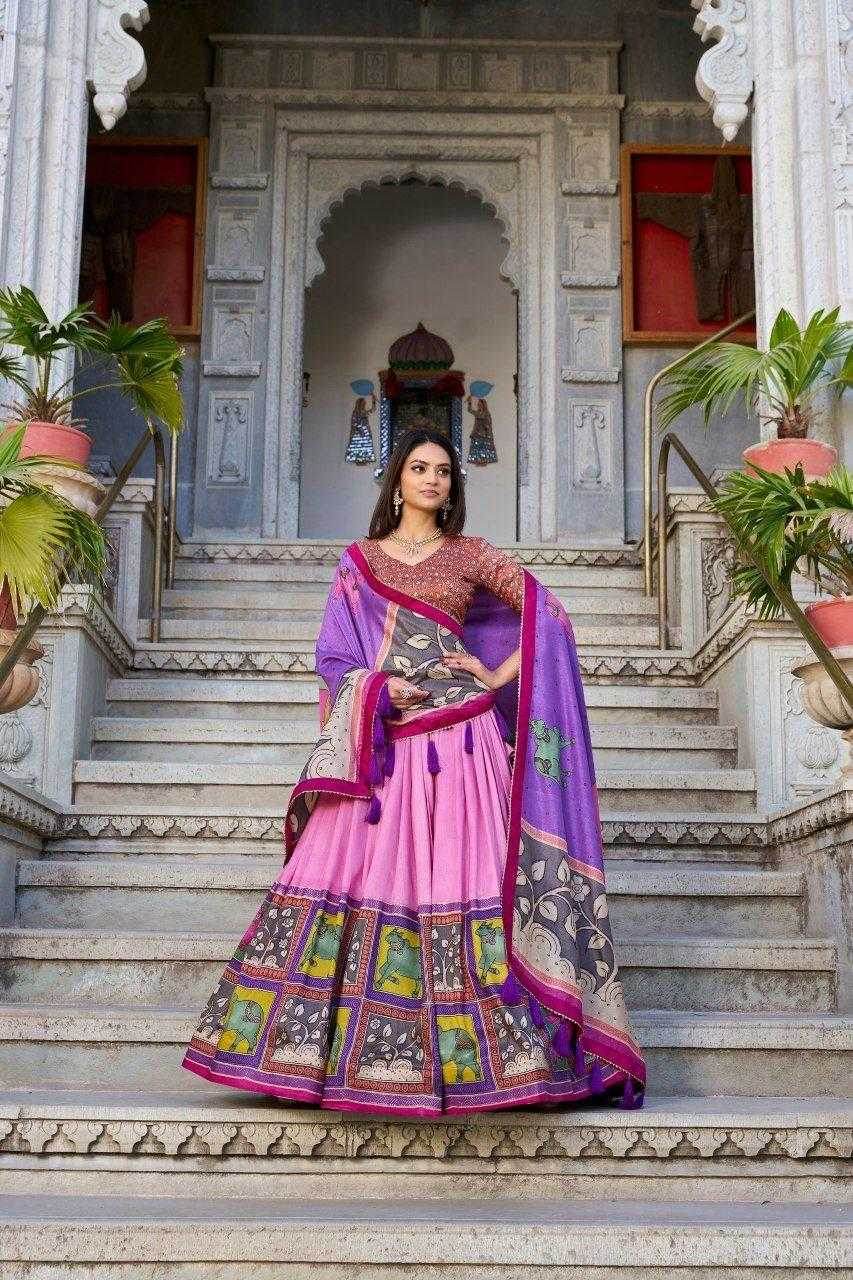Kalamkari Lehenga Rajwada Lehenga for Festive Elegance - MYLUXURY LANE ENTERPRISE
