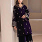 BLUE EMBROIDERED PARTY WEAR VELVET SUIT - MYLUXURY LANE ENTERPRISE