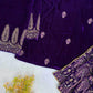 BLUE EMBROIDERED PARTY WEAR VELVET SUIT - MYLUXURY LANE ENTERPRISE