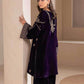 BLUE EMBROIDERED PARTY WEAR VELVET SUIT - MYLUXURY LANE ENTERPRISE