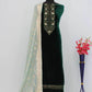 VELVET SEMI STITCHED EMBROIDERED SUIT - MYLUXURY LANE ENTERPRISE
