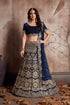 Designer Velvet Lehenga for Elegant Parties and Events - MYLUXURY LANE ENTERPRISE
