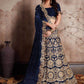 Designer Velvet Lehenga for Elegant Parties and Events - MYLUXURY LANE ENTERPRISE