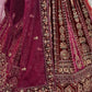 Elegant Velvet Bridal Wedding Lehenga for Your Special Day - MYLUXURY LANE ENTERPRISE