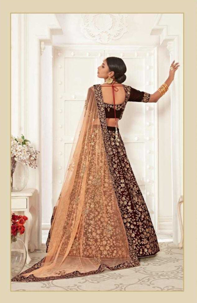 Elegant Traditional Net Lehenga for Festive Occasions