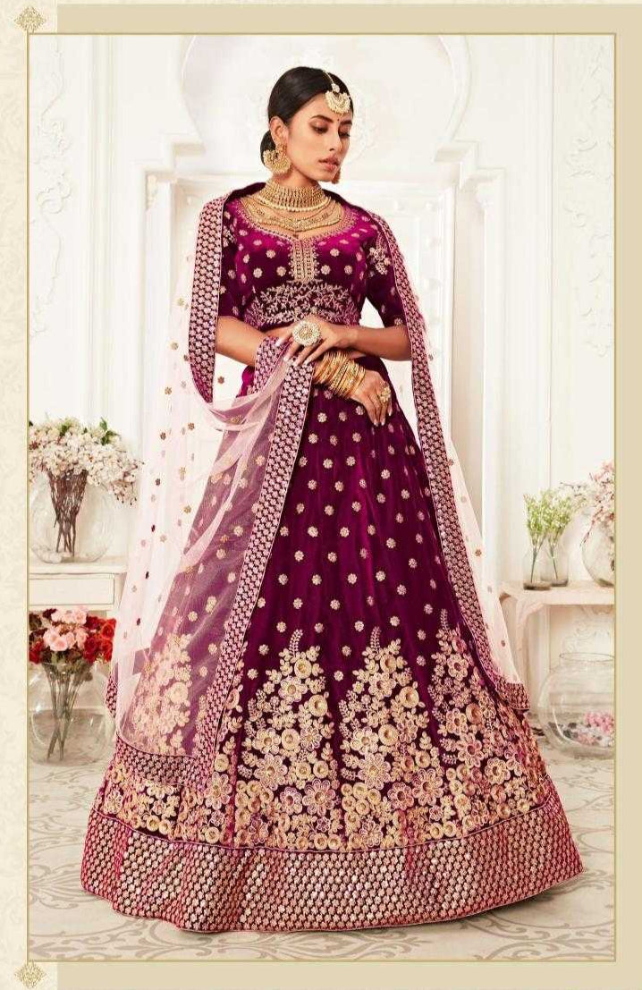 Elegant Traditional Net Lehenga for Festive Occasions