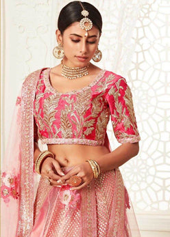 Elegant Traditional Net Lehenga for Festive Occasions - MYLUXURY LANE ENTERPRISE
