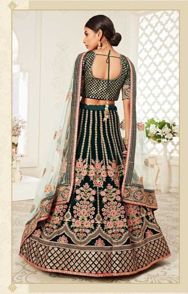 Elegant Traditional Net Lehenga for Festive Occasions
