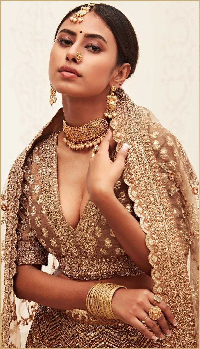 Elegant Traditional Net Lehenga for Festive Occasions
