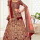 Elegant Traditional Net Lehenga for Festive Occasions - MYLUXURY LANE ENTERPRISE
