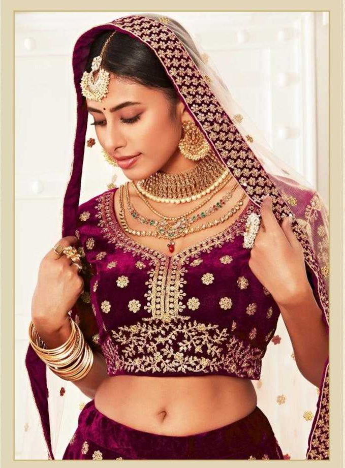 Elegant Traditional Net Lehenga for Festive Occasions