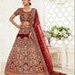 Elegant Traditional Net Lehenga for Festive Occasions - MYLUXURY LANE ENTERPRISE