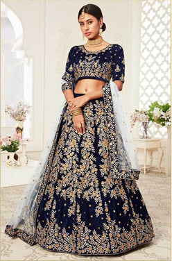 Elegant Traditional Net Lehenga for Festive Occasions - MYLUXURY LANE ENTERPRISE