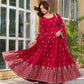 Vichitra Silk Embroidery Long Gowns - MYLUXURY LANE ENTERPRISE