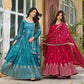 Vichitra Silk Embroidery Long Gowns - MYLUXURY LANE ENTERPRISE