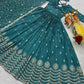 Vichitra Silk Embroidery Long Gowns - MYLUXURY LANE ENTERPRISE