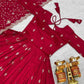 Vichitra Silk Embroidery Long Gowns - MYLUXURY LANE ENTERPRISE