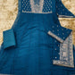 Vichitra Silk Embroidery Gowns Anarkali Long Gowns Sequin Gown - MYLUXURY LANE ENTERPRISE