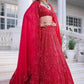 Vichitra Silk Sequins Lehenga With Cancan - MYLUXURY LANE ENTERPRISE