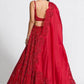 Vichitra Silk Sequins Lehenga With Cancan - MYLUXURY LANE ENTERPRISE