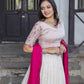 Vichitra Silk Designer Embroidered Lehenga - MYLUXURY LANE ENTERPRISE