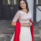 Vichitra Silk Designer Embroidered Lehenga - MYLUXURY LANE ENTERPRISE