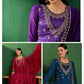 Vichitra Silk Designer Suit - MYLUXURY LANE ENTERPRISE