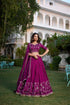 Vichitra Silk Embroidered Sequins Lehenga - MYLUXURY LANE ENTERPRISE