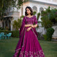 Vichitra Silk Embroidered Sequins Lehenga - MYLUXURY LANE ENTERPRISE