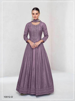 Silk Gown With Dupatta - MYLUXURY LANE ENTERPRISE