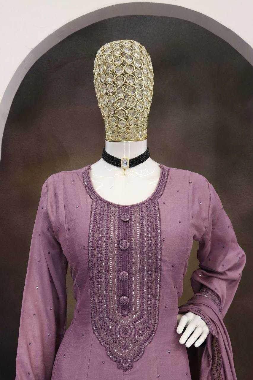 Silk Gown With Dupatta - MYLUXURY LANE ENTERPRISE