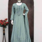 Silk Gown With Dupatta - MYLUXURY LANE ENTERPRISE