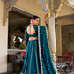 Elegant Vichitra Silk Lehenga with Intricate Embroidery - MYLUXURY LANE ENTERPRISE