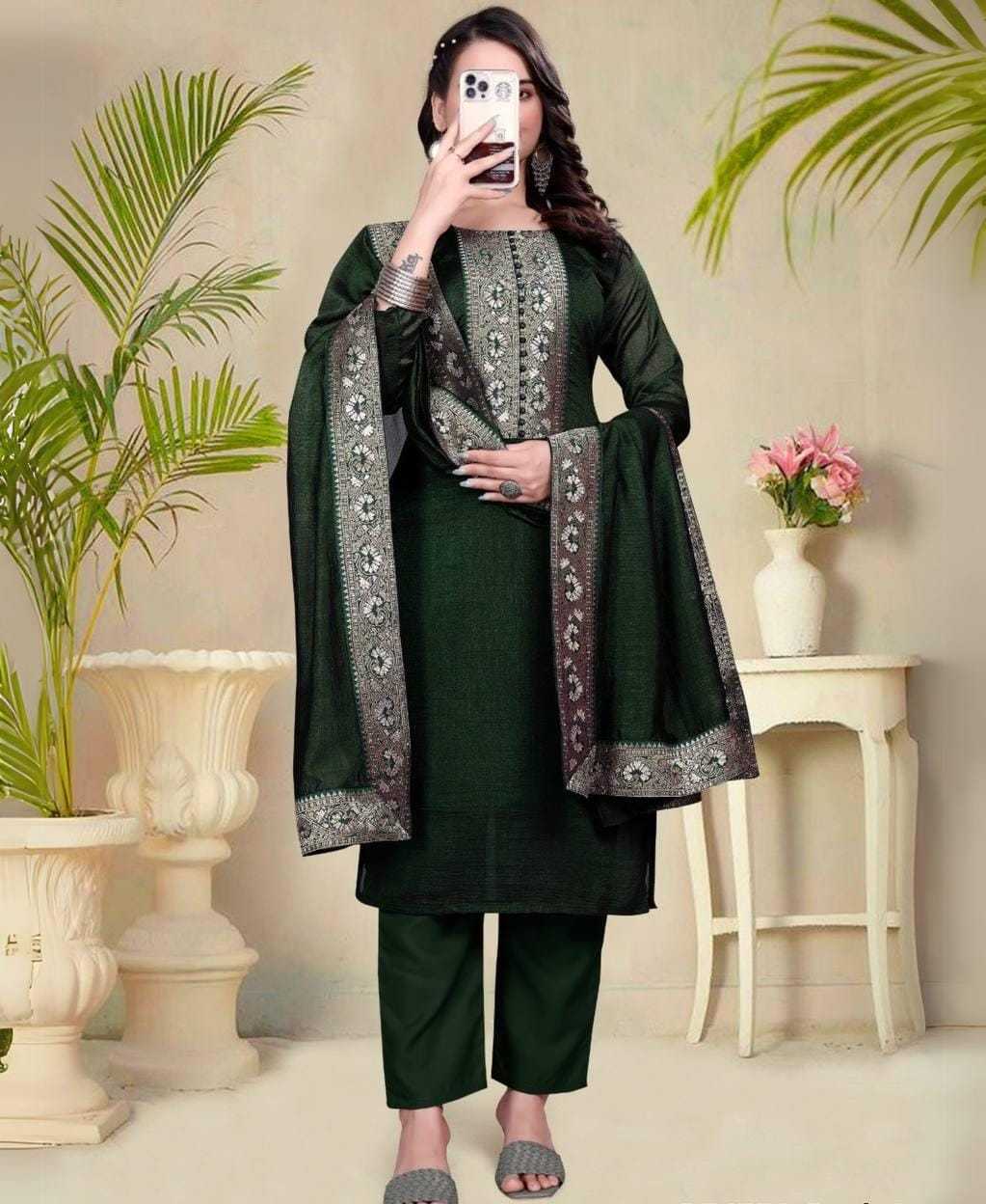 Vichitra Silk  Ladies Suit