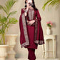 Vichitra Silk Ladies Suit - MYLUXURY LANE ENTERPRISE