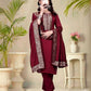 Vichitra Silk Ladies Suit - MYLUXURY LANE ENTERPRISE