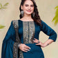 Vichitra Silk Ladies Suit - MYLUXURY LANE ENTERPRISE