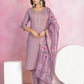 Viscose Chanderi Embroidery Ethnic Dresse - MYLUXURY LANE ENTERPRISE