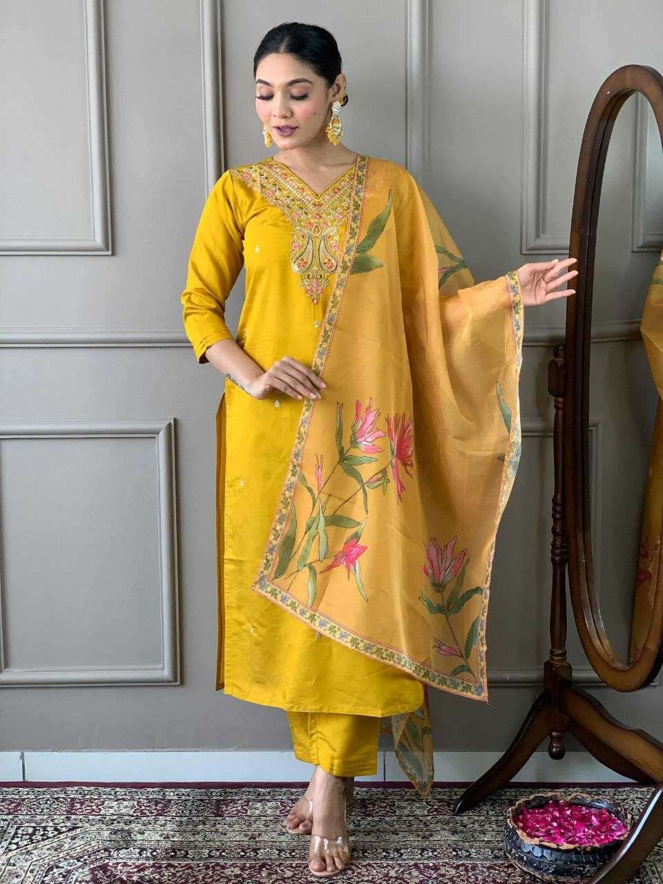 Viscose Chanderi  Kurti