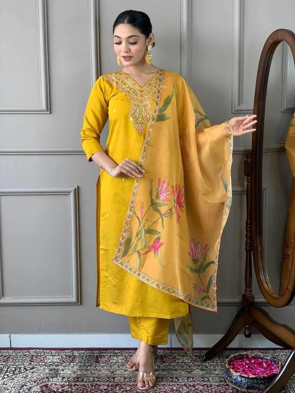 Viscose Chanderi Kurti - MYLUXURY LANE ENTERPRISE