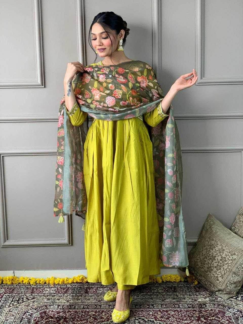 Viscose Chanderi Kurti - MYLUXURY LANE ENTERPRISE