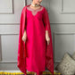 Viscose Chanderi Kurti Bottom With Dupatta - MYLUXURY LANE ENTERPRISE