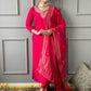 Viscose Chanderi Kurti Bottom With Dupatta - MYLUXURY LANE ENTERPRISE