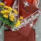 Viscose Chanderi Embroidered Kurti with Bottom and Dupatta - MYLUXURY LANE ENTERPRISE